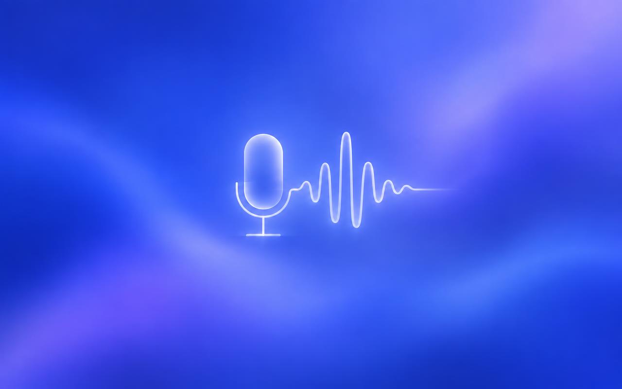 Microfon de studio și undă audio pe monitor